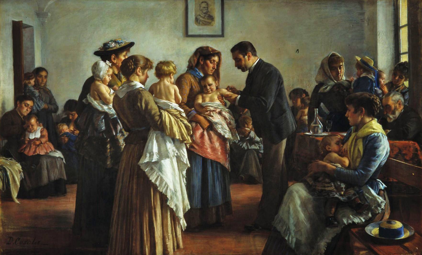Demetrio Cosola, La vaccinazione nelle campagne, 1894